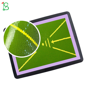 Tapete de Entrenamiento de Golf Ss, 7 Colores, Base de Goma, Revestido de Cuero con Lentejuelas, Tapete de Práctica para Interiores y Exteriores, Tapete de Seguimiento de Swing - Product Image 2