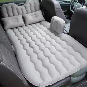 Topper gonflable de siège arrière de PVC de matelas d'air de voiture de voyage portatif <span class=keywords><strong>pour</strong></span> le <span class=keywords><strong>camping</strong></span> et la plage pliable <span class=keywords><strong>pour</strong></span> l'usage extérieur et de chambre à coucher - Product Image 1