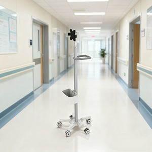 맞춤형 다기능 의료 환자 모니터 트롤리 병원 비상 알루미늄 합금 트롤리 (5 개 캐스터 포함) - Product Image 5