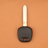 Clé de voiture vierge avec transpondeur MS G Chip pour Toyota TOY44G avec lame non coupée, clé de remplacement pour véhicule