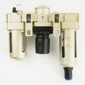 JINEN Triple Air Source Processor AR3000 03 Automatic Drainage Oil Water Separator With Pressure Gauge - Product Image 2