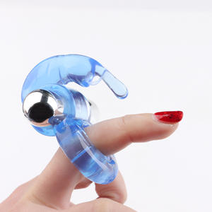 Männliche Silikon Kaninchen Penis Ring Sexspielzeug Vibrator Cock Rings Verzögerung Adult 18 Sex Shop - Product Image 4