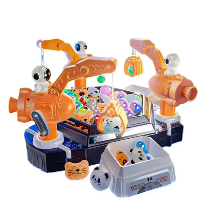 3 máy nghe nhạc giáo dục Kid Phiêu Lưu không gian pin hoạt động mini lấy bóng búp bê Claw máy đồ chơi với ánh sáng âm nhạc