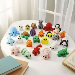 Mini-figurines imprimées en 3D personnalisées, jouets de dessin animé articulés, petits animaux portables, cadeau promotionnel tendance - Product Image 1