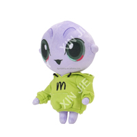 Peluche Alien Rembourrée en Coton PP, Peluche Alien Personnalisable, Peluche Alien Portant un Sweat à Capuche avec OEM ODM