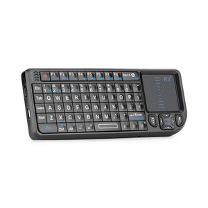 Clavier sans fil Rii K01V3 Mini avec rétroéclairage RGB, pavé tactile et pointeur laser pour TV et ordinateur, utilisation multimédia, disposition US - Product Image 3