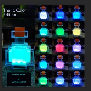 Lámpara de Noche LED con Cambio de Color, Botella de Poción Luminosa, Personalizable, Creativa, con Quince Colores, para Decoración, Venta al Por Mayor - Product Image 1