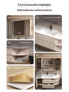 <span class=keywords><strong>Lavabo</strong></span> de Cerámica de Una Pieza con Forma de Arco, Montado en la Pared, sin Necesidad de Pintura, Combinación de <span class=keywords><strong>Mueble</strong></span> de Baño con <span class=keywords><strong>Encimera</strong></span> Ultra Estrecha - Product Image 4