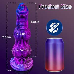 9,6 Zoll Großer Anal-Dildo, Monster-Tier-Dildo, Sexspielzeug für Hunde, Fantasy-Knoten-Dildo, Drachen-Pferde-Dildo mit starkem Saugnapf für Frauen - Product Image 5