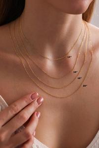 Collier Baguette Pierre de Naissance Famille en Acier Inoxydable 18K Plaqué PVD Bijoux Cadeau Personnalisé - Product Image 6