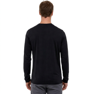 T-shirt à manches longues en jersey de coton et polyester léger 260 grammes, coupe slim, unisexe, homme, avec logo personnalisé. - Product Image 3
