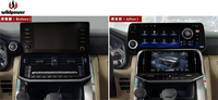 Land Cruiser LC300 Upgrade LX600 12.3 Inci Android Auto GPS Navigasi Carplay 4G8core CPU 360 Radio Mobil Multimedia Layar Sentuh