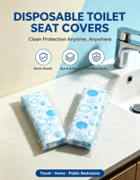 Coussin de siège de toilette jetable compact, imperméable, écologique, léger, à usage unique, pour les voyages