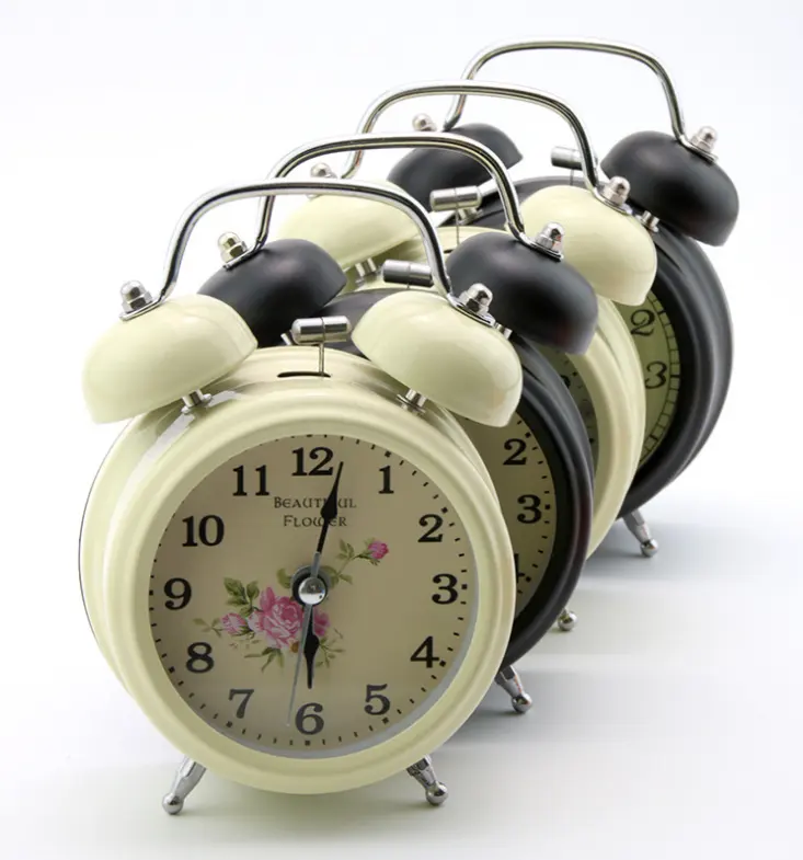 Suara Keras Logam Twin Bell Alarm Clock