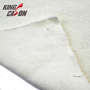 Kingcason 100% poliestere riciclato all'ingrosso su misura produttore cinese caldo bianco Sherpa tessuti per la casa - Product Image 3