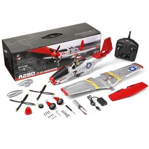 Wltoys-avión acrobático A280, 2,4G, 3D, 6G, giroscopio, 4 canales, 7,4 V, LiPo, LED, remoto, 4 canales, Control de Radio, sin escobillas, espuma EPP, Avión <span class=keywords><strong>RC</strong></span> <span class=keywords><strong>P51</strong></span> - Product Image 2