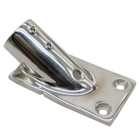 Raccord de main courante de bateau Base rectangulaire en acier inoxydable à 30 degrés pour auvent voilier yacht