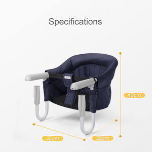 Silla Elevadora Portátil Multifuncional Manual <span class=keywords><strong>Seebaby</strong></span> para Bebés, Silla de Comer Plegable Personalizada de Poliéster para Interiores 2-4 1 - Product Image 6