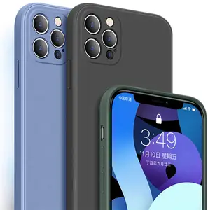 Flüssigsilikon-Handy hüllen für Redmi 9A 9C 9T Redmi Note 8 Pro Note10 mit Kamera objektivs chutz Soft Micro fiber Lining Case