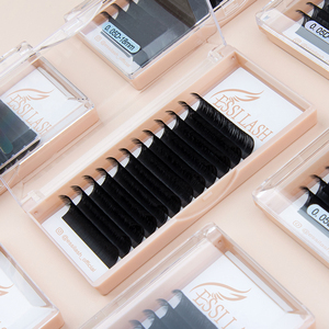 Extensions de cils synthétiques noires, douces et très légères, longueur 7-30 mm, extensions de cils individuelles pour les yeux - Product Image 2
