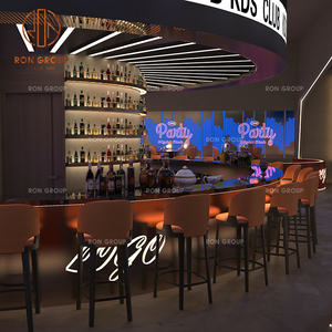 Set di Arredamento Moderno per Ristoranti e Hotel, Sgabelli Alti Arancioni, Tavolo Quadrato in Marmo Nero, Durevole ed Ecologico per Caffè - Product Image 5