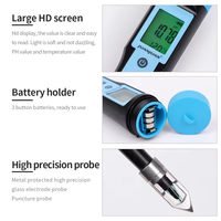 YY-1030 Testeur de pH numérique électronique pour fromage, cosmétiques, aliments complémentaires pour bébés avec sonde en acier inoxydable