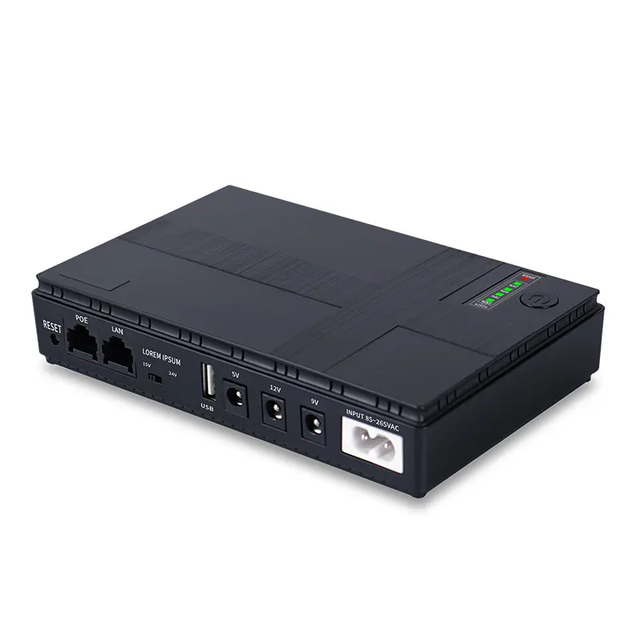 DC UPS 18W 36W 10400mah Mini UPS for Wifi Router and Modem Monitoring DC 5V 9V 12V Uninterruptible Power Supply UPS for Router