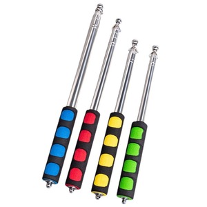 Leve extensível de aço inoxidável portátil dobrável 120cm 1.2M telescópico Handheld Flag pole com clipes Anti Slip Grip - Product Image 5