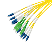 Multiplexor de 8 canales 20nm CWDM Mux/Demux, módulo de caja de ABS de fibra óptica, sistema de fibra dual de 1270 y nm para módulo SFP de 10G /25G