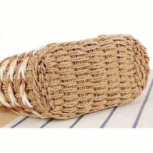 Bolso Tote Bandolera de Gran Capacidad al por Mayor, Bolso de Paja Tejida para Vacaciones, Bolso de Mano para Mujer - Product Image 4