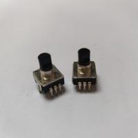 Encodeur de télévision par câble de 11mm, double commutateur à poussoir rotatif