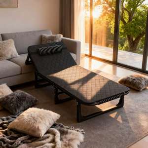 سرير قابل للطي حديث للتخييم والشاطئ أداة قيلولة منزلية للمكتب الكبار مسيرة في الهواء الطلق رفيق كرسي صالة - Product Image 1