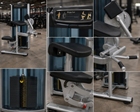 Machine d'entraînement réglable pour biceps et dos à charge par poulie ; Construction en acier de qualité commerciale supérieure avec poignées ergonomiques.