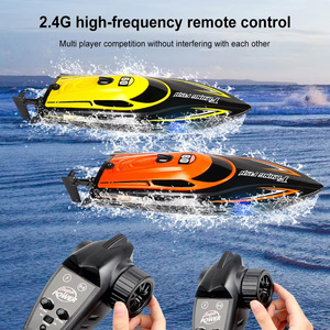 Barco de carreras RC de alta velocidad a prueba de agua de 2,4 GHz 20 KM/H-<span class=keywords><strong>Lancha</strong></span> eléctrica RC con luces-Juguete emocionante - Product Image 2
