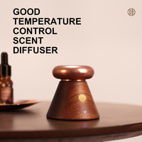Diffuseur d'huiles essentielles en bois écologique sans eau, vente en gros, température constante 65°C, rechargeable par USB, diffuseur d'arômes portable