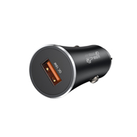 Cargador de Coche USB de 18W QC3.0, Adaptador de Carga Rápida DC12-24V, Cargador de Coche con un Solo Puerto USB-A para Coche, Camioneta, SUV