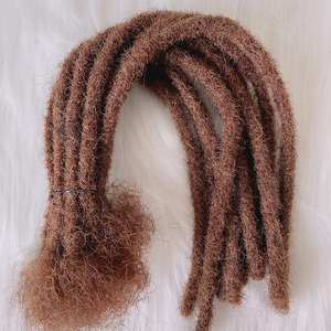 Extensions de cheveux tressées à prix abordable, 8 pouces, couleur ombrée T 1b 30, 100% cheveux humains vierges, douces <span class=keywords><strong>dreadlocks</strong></span> pour noirs - Product Image 3