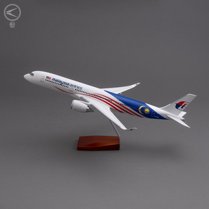 Escala de tamaño de 47cm para avión, regalo de negocios, colección artesanal, ABS, modelo de avión Airbus <span class=keywords><strong>A350</strong></span>, malayo, 1/142 - Product Image 1