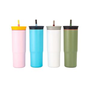 Vaso Térmico para Auto de 24 oz con Asas, de Acero Inoxidable 304/201, Mantiene las Bebidas Frías por 6-12 Horas - Product Image 4