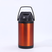 Mug à café isotherme en acier inoxydable grande capacité avec pompe à pression, maintien au chaud 12-24 heures, portable, classique, pour usage quotidien