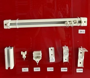 Nhôm Rèm đường sắt cho bán buôn khách sạn nhà văn phòng với các phụ kiện sóng xếp li Rèm theo dõi băng cho cửa sổ - Product Image 2