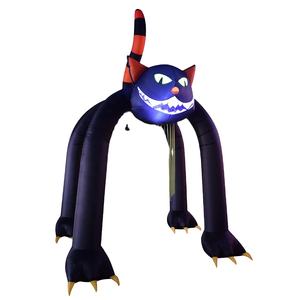 Custom Pattern Black <b>Cat</b> Blow up Arch Decor <b>Halloween</b> Inflatables Black <b>Cat</b> Archway - Product Image 1