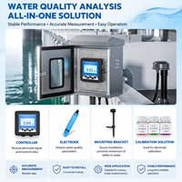 Controlador de pH/ORP Automático en Línea con Pantalla LED LCD y Salida de Relé para Sistemas Industriales de Tratamiento de Agua