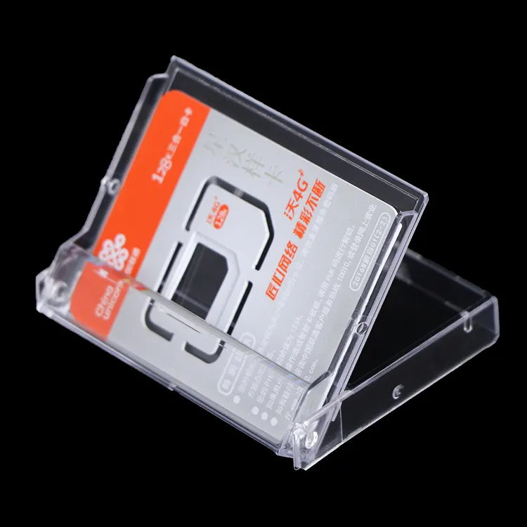 Toptan özel depolama oyun kartı durumda ince cep telefonu kimlik SIM cüzdan kredi kartı iş ticaret plastik kartvizit tutucu