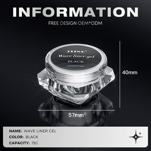 JTING Vernis à ongles en gel <span class=keywords><strong>professionnel</strong></span> effet 3D Black Wave Gel de modélisation diamant collant Vernis à ongles en gel personnalisé gratuit OEM - Product Image 2