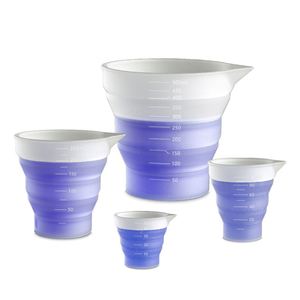 Tazas Medidoras de Silicona Graduadas Personalizadas, Plegables, de 50 ml/100 ml/250 ml/500 ml, para Mezclar Resina Epoxi - Product Image 3