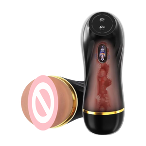 Dispositivo de Cuidado Masculino con Diseño <span class=keywords><strong>3D</strong></span> Ultra Realista, Masajeador Íntimo de Manos Libres, Sensación de Tacto Real, Textura Realista, 100% Impermeable - Product Image 1