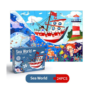 All'ingrosso regalo per bambini in anticipo educativo per bambini animali da festa oceano 24 pezzi <span class=keywords><strong>puzzle</strong></span> giocattoli per bambini - Product Image 5