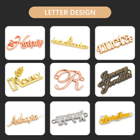 Vente en Gros Personnalisable Étiquettes Métalliques de Marque pour Vêtements, Logos et Plaques Décoratives en Métal pour Sacs