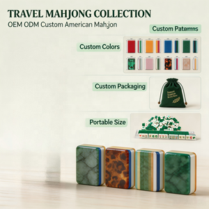 Premium Moderne Luxus-Acryl-Mahjong-Steine mit Handveredelung, Rummy-Karten, Spielfiguren, Aufbewahrungsbox, Maßgefertigtes Japanisches Chinesisches Mahjong - Product Image 3